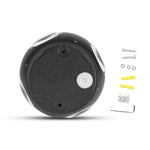 4W(428Lm) LED Sienas gaismeklis, V-TAC, IP65, melns, silti balta gaisma 3000K
