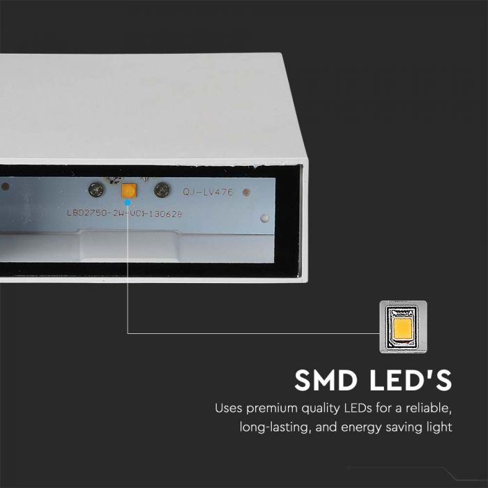 SALE_4W(400Lm) LED valgusti, V-TAC, IP65, kandiline, valge, soe valge valgus 3000K