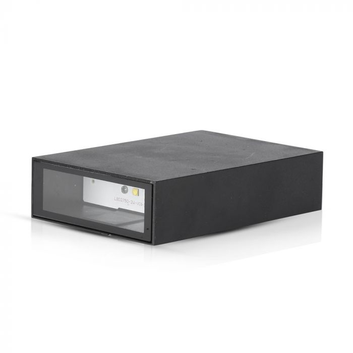 Светодиодный фасадный светильник 4W(400Lm), IP65, V-TAC, черный, теплый белый свет 3000K