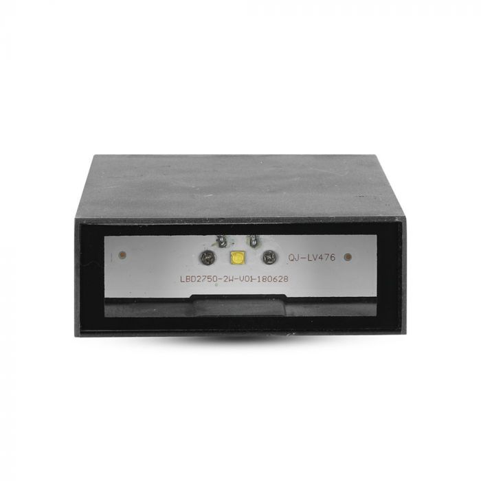 Светодиодный фасадный светильник 4W(400Lm), IP65, V-TAC, черный, теплый белый свет 3000K