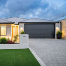 7W(670Lm) LED sienas gaismeklis, V-TAC, IP65, melns, kvadrāta, silti balta gaisma 3000K