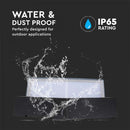 7W(700Lm) LED-väggarmatur, V-TAC, IP65, svart, fyrkantig, varmvitt ljus 3000K