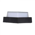 7W(700Lm) LED seinavalgusti, V-TAC, IP65, must, kandiline, soe valge valgus 3000K