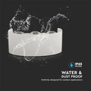 5W(630Lm) LED fassaadivalgusti, V-TAC, IP65, valge, soe valge valgus 3000K