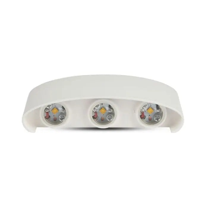 5W(630Lm) LED Fasādes gaismeklis, V-TAC, IP65, balts, silti balta gaisma 3000K