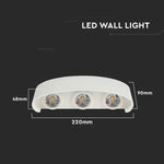 5W(630Lm) LED facade light, V-TAC, IP65, white, neutral white light 4000K