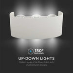 5W(630Lm) LED facade light, V-TAC, IP65, white, neutral white light 4000K