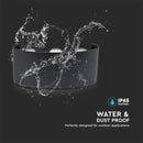 5W(630Lm) LED fassaadivalgusti, V-TAC, IP65, must, soe valge valgus 3000K
