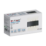 7W(870Lm) LED Facade light, V-TAC, IP65, black, warm white light 3000K