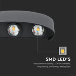 7W(870Lm) LED Facade light, V-TAC, IP65, black, warm white light 3000K