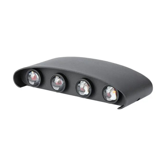 7W(870Lm) LED Facade light, V-TAC, IP65, black, warm white light 3000K