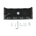 7W(870Lm) LED fasadarmatur, V-TAC, IP65, svart, neutralvit 4000K