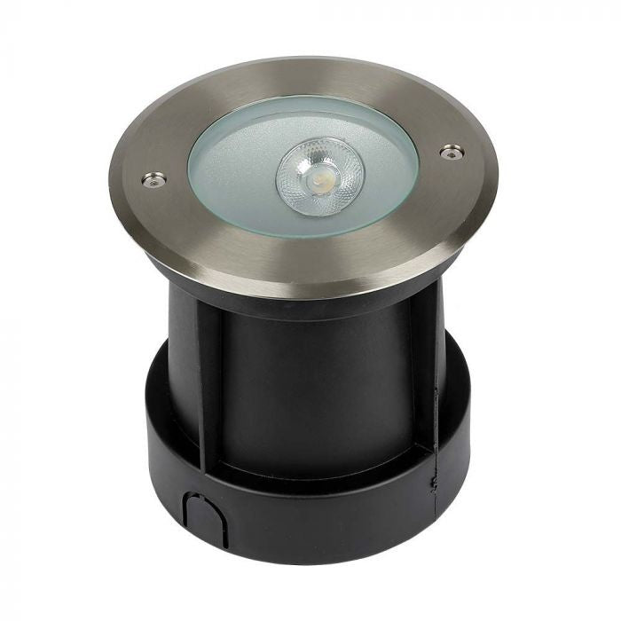 8W(350Lm) LED COB süvistatav valgusti, V-TAC, IP67, must, ümmargune, neutraalne valge 4000K