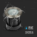 8W(350Lm) LED COB süvistatav valgusti, V-TAC, IP67, must, ümmargune, neutraalne valge 4000K