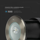 8W(350Lm) LED COB süvistatav valgusti, V-TAC, IP67, must, ümmargune, neutraalne valge 4000K