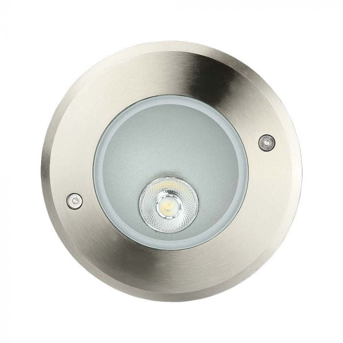 8W(350Lm) LED COB süvistatav valgusti, V-TAC, IP67, must, ümmargune, neutraalne valge 4000K