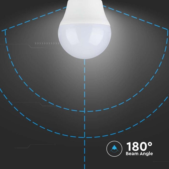E27 6.5W(600Lm) LED Bulb V-TAC SAMSUNG, G45, IP20, neutral white light 4000K