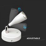 4.5W(420Lm) LED Wall lamp, with switch, V-TAC, IP20, white, warm white light 3000K