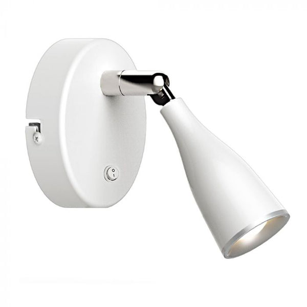 Настенный светодиодный светильник 4,5 Вт (420 Лм), с выключателем, V-TAC, IP20, белый, теплый белый свет 3000K