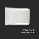 10W(1280Lm) LED Fasādes gaismeklis, IP54, V-TAC, neitrāli balta gaisma 4000K