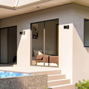 9W(1280Lm) LED BRIDGELUX fasādes gaismeklis, V-TAC, IP54, melns, neitrāli balta gaisma 4000K