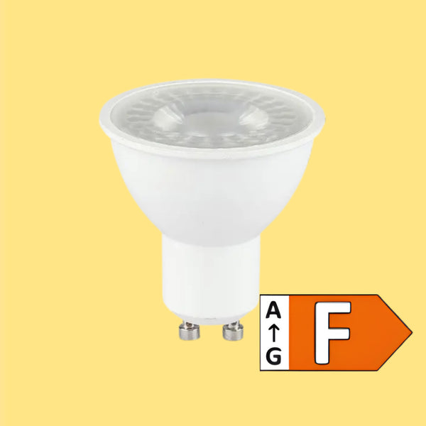 GU10 7.5W(610Lm) LED-lambi, V-TAC SAMSUNG, IP20, 5 aastat garantiid, soe valge valgus 3000K