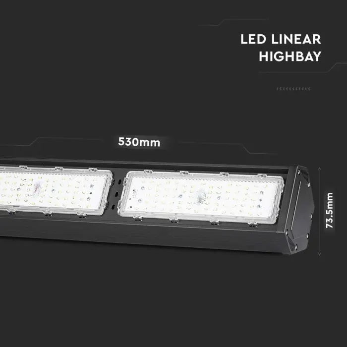 100W(9800Lm) LED linear warehouse spotlight, IP54, V-TAC SAMSUNG, cold white light 6500K