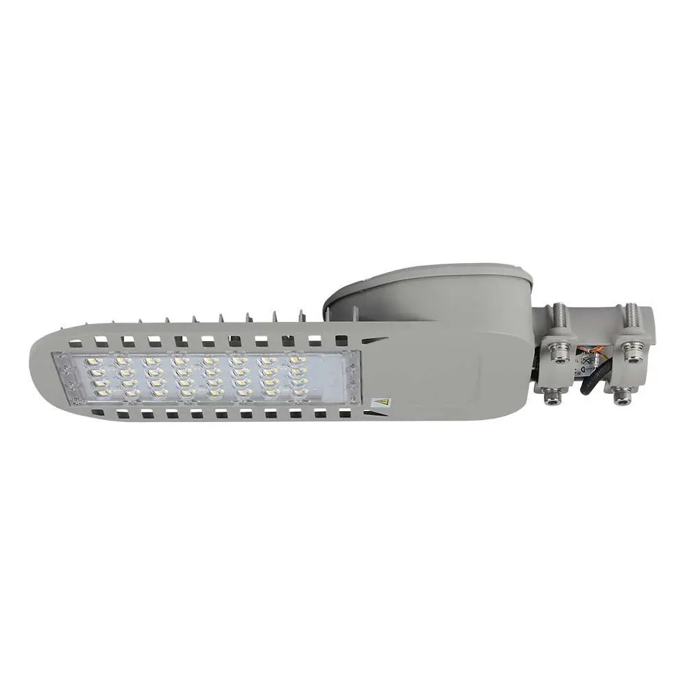 Paraugu izpārdošana, 50W(6850Lm) LED V-TAC SAMSUNG ielu laterna, IP65, pelēks, neitrāli balta gaisma 4000K