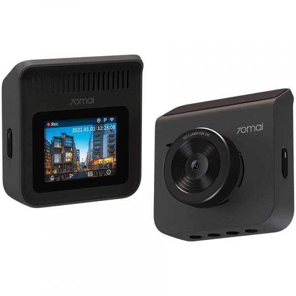 Automašīnu videoreģistrators 1440P Quad HD, nakts redzamība, Ieraksta leņķis 145°, 2 collu ekrāns iespēja ievietot atmiņas karti līdz 64GB. Savienojams ar viedierīcēm izmantojot aplikāciju. 500mAh akumulators.