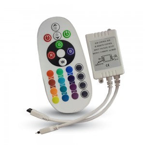 5 m RGB värviline LED ribakomplekt siseruumidesse IP20 koos puldiga, 12v toiteallikaga (2124+2671+3625)