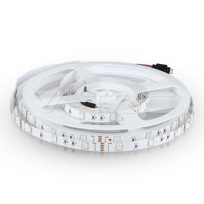 5 m RGB värviline LED ribakomplekt siseruumidesse IP20 koos puldiga, 12v toiteallikaga (2124+2671+3625)