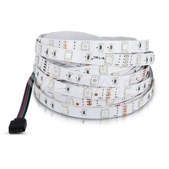 5 m RGB värviline LED ribakomplekt siseruumidesse IP20 koos puldiga, 12v toiteallikaga (2124+2671+3625)