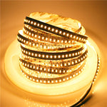 Cena par 1m_18W/m(1700Lm) LED Lente, 204 diodes SMD3014, ūdensnedroša IP20, V-TAC, silti balta gaisma 3000K