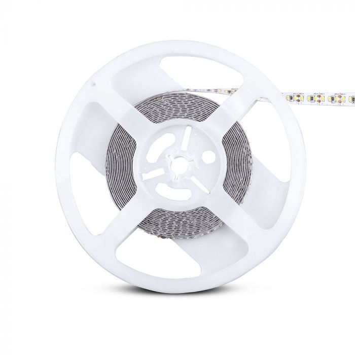 Pris per 1m_18W/m(1700Lm) LED-tejp, 204 dioder SMD3014, vattentät IP20, V-TAC, varmvitt ljus 3000K