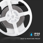 Pris per 1m_18W/m(1700Lm) LED-tejp, 204 dioder SMD3014, vattentät IP20, V-TAC, varmvitt ljus 3000K