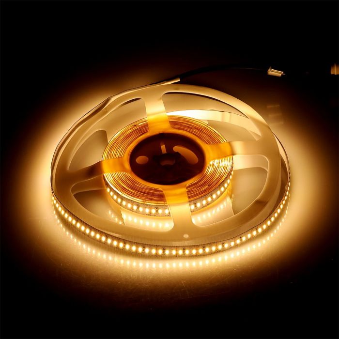 Pris per 1m_18W/m(1700Lm) LED-tejp, 204 dioder SMD3014, vattentät IP20, V-TAC, varmvitt ljus 3000K