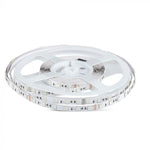 Pris för 1m_9.6W(1000Lm) LED-tejp, 60 dioder SMD5050, vattentät IP20, V-TAC, 24V, varmvitt ljus 3000K