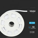 Price for 10m_320Lm LED 24V Flex neon Tape (7-9W/m), IP65 waterproof, V-TAC, warm white 3000K