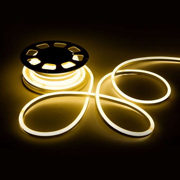 Price for 10m_320Lm LED 24V Flex neon Tape (7-9W/m), IP65 waterproof, V-TAC, warm white 3000K