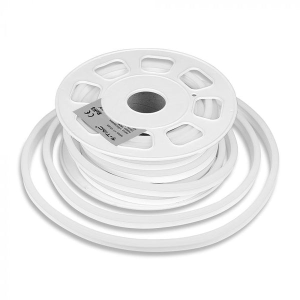Price for 10m_8W/m(320Lm/m) LED 24V LED NEON FLEX Tape, IP65 waterproof, V-TAC, neutral white 4500K