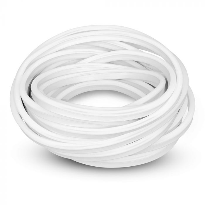 Цена за 10м8Вт/м(320Лм/м) Лента светодиодная 24В LED NEON FLEX, IP65 водонепроницаемая, V-TAC, нейтральный белый 4500K