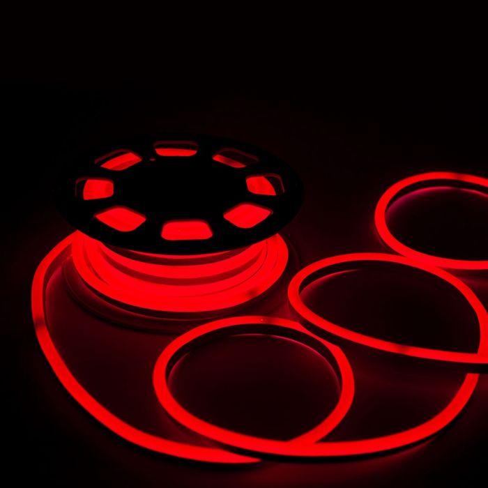 Pris per 10m_8W/m(320Lm/m) LED 24V Flex neon Tape, IP65 vattentät, V-TAC, RÖD