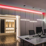 Pris per 10m_8W/m(320Lm/m) LED 24V Flex neon Tape, IP65 vattentät, V-TAC, RÖD