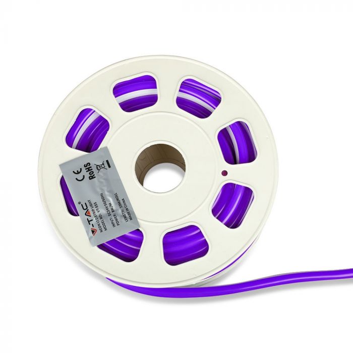 Pris för 10m_13W (1000Lm) LED 24V Flex neon silikonband (13W/m), IP65 vattentät, V-TAC, neutralt vitt ljus 4000K