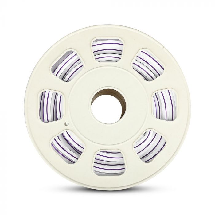Pris för 10m_13W (1000Lm) LED 24V Flex neon silikonband (13W/m), IP65 vattentät, V-TAC, neutralt vitt ljus 4000K