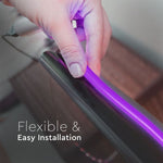 Pris för 10m_13W (1000Lm) LED 24V Flex neon silikonband (13W/m), IP65 vattentät, V-TAC, neutralt vitt ljus 4000K