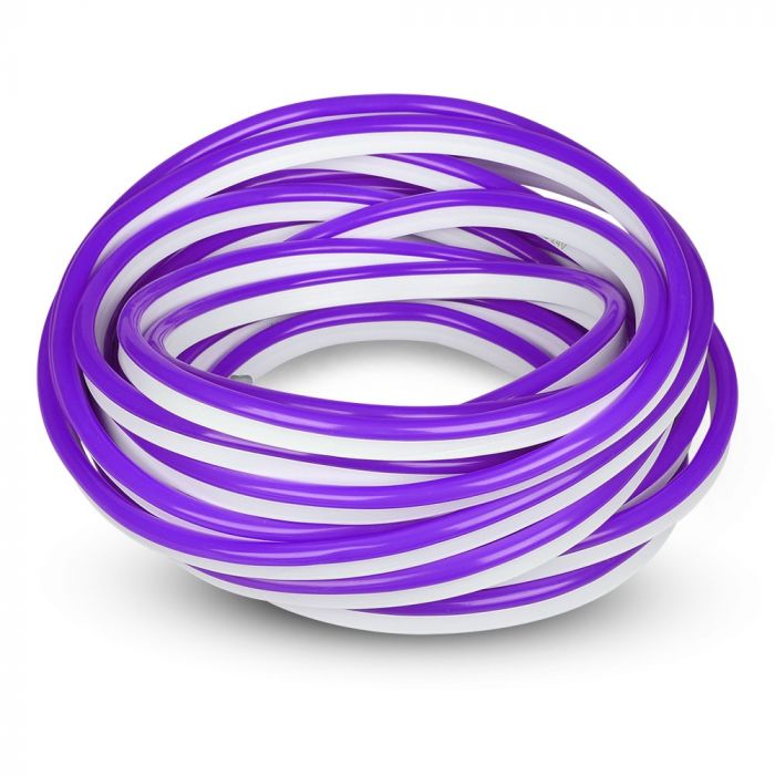 Pris för 10m_13W (1000Lm) LED 24V Flex neon silikonband (13W/m), IP65 vattentät, V-TAC, neutralt vitt ljus 4000K