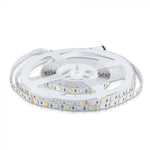 Pris per 1m_9W/m(1000Lm) LED-tejp, 60 dioder SMD5050, vattentät IP20 12V, V-TAC, färgat+neutralt vitt ljus 4000K