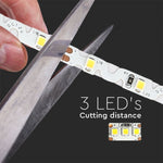 Pris per 1m_3,6W/m(300Lm) Led Tape, 60 dioder, typ S, SMD2835, vattentät IP20, V-TAC, varmvitt ljus 3000K