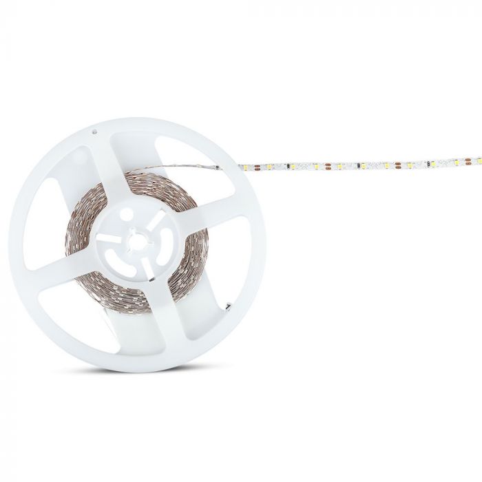 Pris per 1m_3,6W/m(300Lm) Led Tape, 60 dioder, SMD2835, typ S, vattentät IP20, V-TAC, kallvitt ljus 6400K